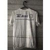 Camiseta - Jiu-Jitsu - Frase Mestre Hélio Gracie Faixa só Serve para Segurar as Calças Costas Cabide
