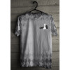 Camiseta - Xadrez - Tecido Estampa Mesa Texto Efeito Peão Derrubando Rei Xeque-Mate Frente