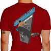 Camiseta - Escalada - Esportiva Indoor Escalador Muro Parede Artificial Costas Vermelha