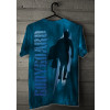  Camiseta - Bodyboard - Texto Efeito Água Bodyboarder Nadadeiras Costas Azul Cabide
