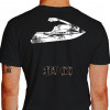 Camiseta - Jet Ski - Competição Divisão Ski Stand Up Costas Preta