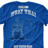 Camiseta - Muay Thai - Referência ao Mestre  Wai Kru Thailand Tigre Costas Azul