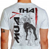 Camiseta - Muay Thai - Joelhada no Peito Lisa Costas Branca