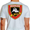 Camiseta - Jiu-Jitsu - Arte Suave Arrochando o Maluco Costas Branco