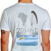 camiseta kinj paraglider - branca