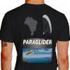 camiseta kinj paraglider - preta