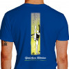  Camiseta - Ginástica Rítmica - Movimento Ginasta Aparelho Fita Costas Azul
