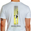  Camiseta - Ginástica Rítmica - Movimento Ginasta Aparelho Fita Costas Branca