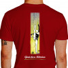  Camiseta - Ginástica Rítmica - Movimento Ginasta Aparelho Fita Costas Vermelha