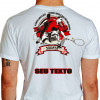 Camiseta - Squash - Dois Jogadores Disputando Campeonato Frase O Único Limite que Temos é Aquele que nós nos Damos - BRANCA