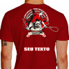 Camiseta - Squash - Dois Jogadores Disputando Campeonato Frase O Único Limite que Temos é Aquele que nós nos Damos - VERMELHA