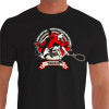 Camiseta - Squash - Dois Jogadores Disputando Campeonato Frase O Único Limite que Temos é Aquele que nós nos Damos