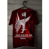 Camiseta - Tae Kwon Do - Tribal Dragão Kanji Chute Alto A Cada Luta Vencida um Grau de Confiança a Cada Luta Perdida um Grau de Perseverança Costas Vermelha