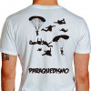 camiseta ope paraquedismo - branca
