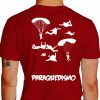 camiseta ope paraquedismo - vermelha