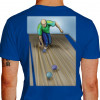 Camiseta - Bocha - Jogador Lançando Bola Costas Azul