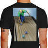Camiseta - Bocha - Jogador Lançando Bola Costas Preta