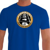 Camiseta - Corrida - Largada Atletismo Frase Correre Per Non Rolare Frente Azul