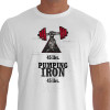 Camiseta Pumping Iron Musculação branca