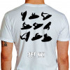 Camiseta - Jet Ski - Diversas Manobras Modalidades e Categorias Wave Blaster Stand Up Costas Branca