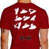 Camiseta - Jet Ski - Diversas Manobras Modalidades e Categorias Wave Blaster Stand Up Costas Vermelha