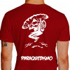 camiseta qwe paraquedismo  - vermelha