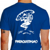 camiseta qwe paraquedismo  - azul