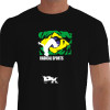 Camiseta - Parkour - Mortal Radical Free Running Bandeira do Brasil Estilizada - PRETO