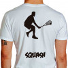 Camiseta - Squash - Rebatida Jogador Menor Potência - BRANCA