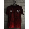 Camiseta - Kendo - Kenshi Lutador Movimento Jodan no Kamae Kanji Frase Caminho de Busca para a Vida e a Existência Humana Frente