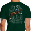 Camiseta - Hipismo - Diversos Saltos Cavaleiros Obstáculos Costas Verde