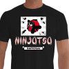 camiseta samur ninjutsu - Preta