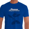 Camiseta - Pesca Esportiva - Efeito Sombra Diversas Espécies de Peixes - azul