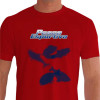 Camiseta - Pesca Esportiva - Efeito Sombra Diversas Espécies de Peixes - vermelha