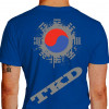 Símbolo da Coréia do Sul TKD Kanji Chute Tuit Tchagui - azul