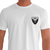 Camiseta - Tiro Esportivo - Tribal Brasão Duas Armas Glock Mira Tactical Shooting Frente
