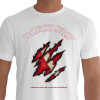 Camiseta - Pesca Submarina - Bandeira Estilizada de Mergulho Frase O Tempo Nunca Pode Acabar com um Amor sem Explicação