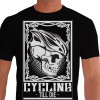 Camiseta - Ciclismo - Estampa Caveira Capacete Ciclista Cycling Till Die Frente Preta