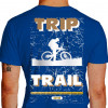 camiseta trip trail mountain bike - azul