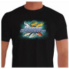 Camiseta - Pesca Esportiva - Seis Melhores Peixes Pescaria Frente Preta