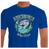 Camiseta - Pesca Esportiva - Anchova Peixe que Briga Limpo Frente Azul
