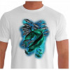 Camiseta - Pesca Esportiva -  Peixe Brilhante Ataque ao Cardume Frente Branca