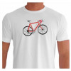 Camiseta - Ciclismo - Desenho Bike Magrela para Ciclista Frente Branca