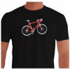 Camiseta - Ciclismo - Desenho Bike Magrela para Ciclista Frente Preta