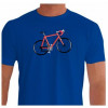 Camiseta - Ciclismo - Desenho Bike Magrela para Ciclista Frente Azul