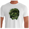Camiseta - Pesca Esportiva -  Voraz Agressivo e Combatente Pesca Peixe Black Bass Frente Branca