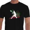 camiseta bola tenis - preta