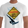 Camiseta CAUTION Windsurf - branca
