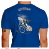 Camiseta - Ciclismo - Biker Pedalando Contra o Relógio Aerodinâmica Costas Azul