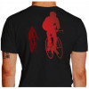 Camiseta - Ciclismo - Ciclista Sobrando na Roda Treinamento Competição Estrada Cidade Costas Preta
